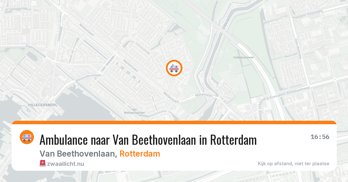 Ambulance naar Van Beethovenlaan in Rotterdam — 6 jun 2026