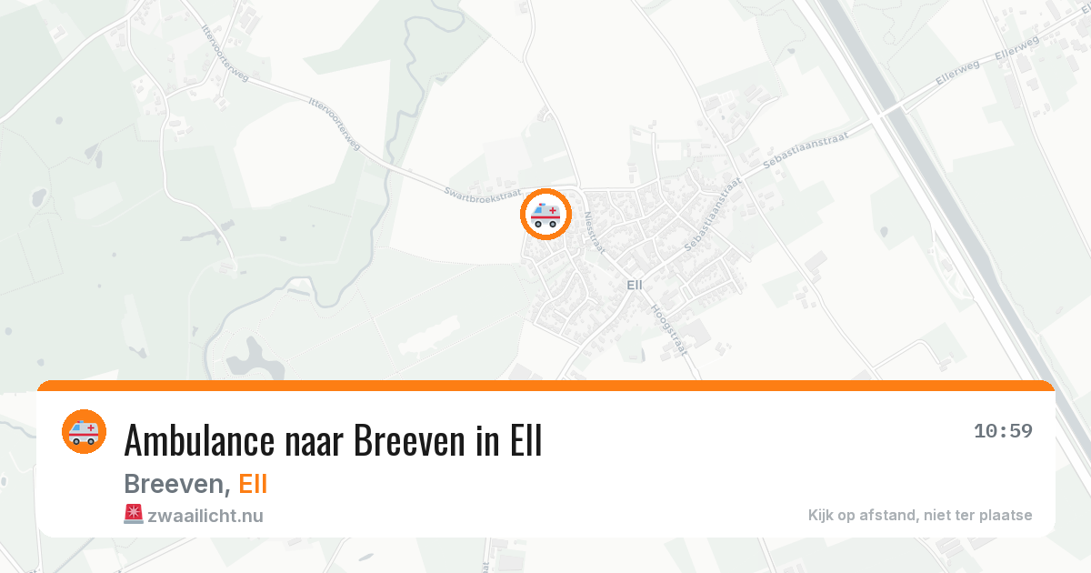 Ambulance naar Breeven in Ell — 22 jul 2026