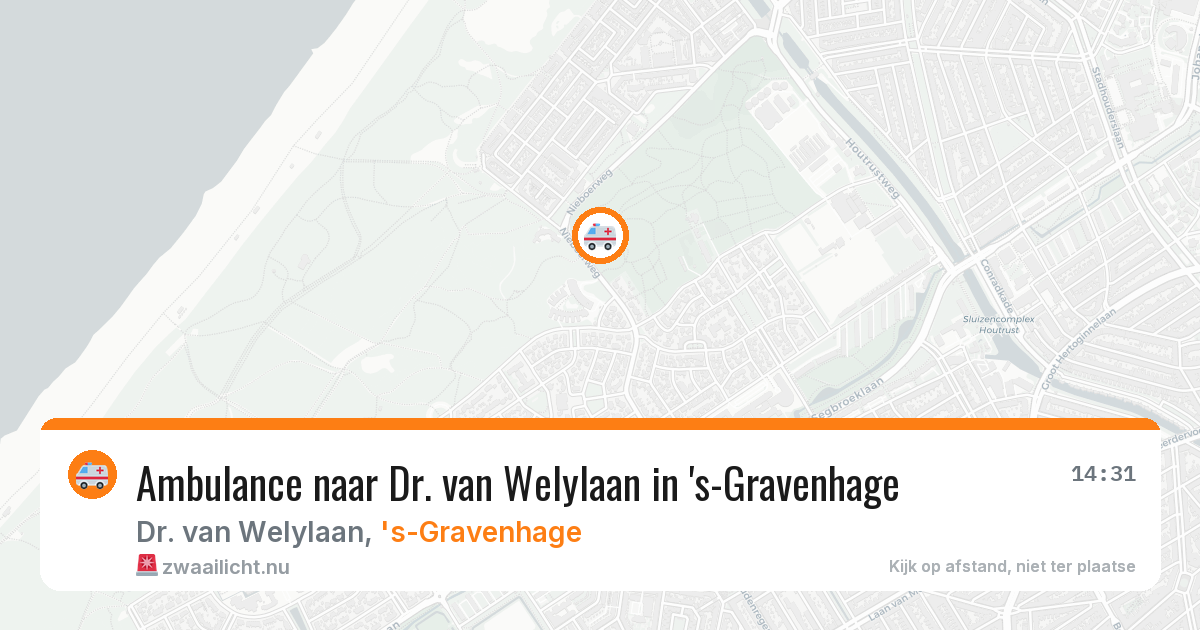 Ambulance naar Dr. van Welylaan in 's-Gravenhage — 26 mei 2026