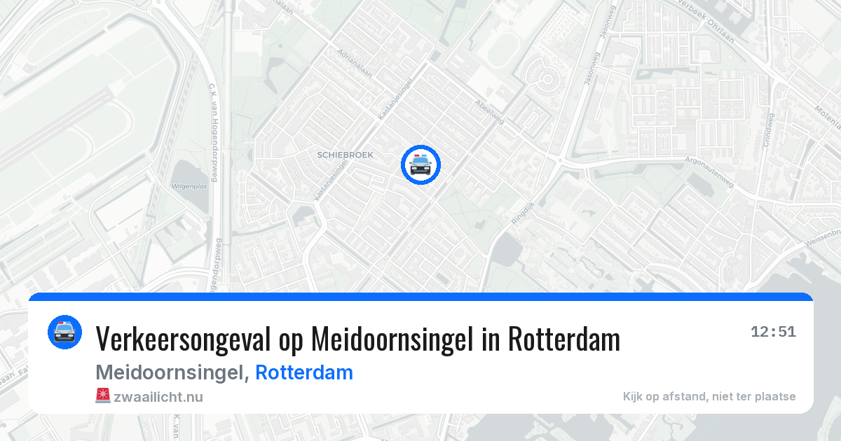 Verkeersongeval op Meidoornsingel in Rotterdam — 26 mei 2026
