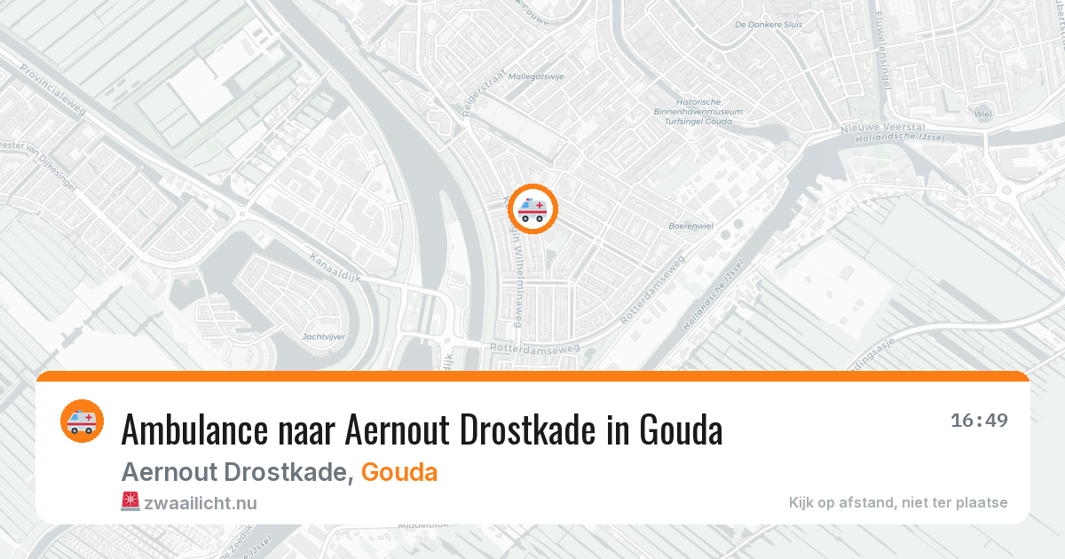 Ambulance naar Aernout Drostkade in Gouda — 20 mrt 2026