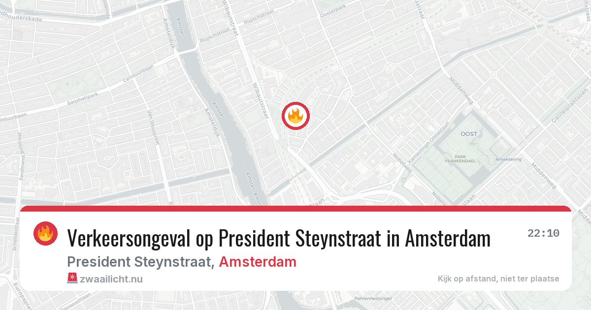 Verkeersongeval op President Steynstraat in Amsterdam — 13 mei 2026