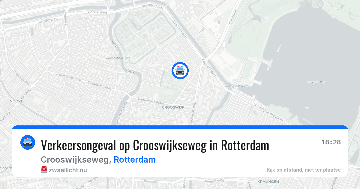 Verkeersongeval op Crooswijkseweg in Rotterdam — 10 mei 2026