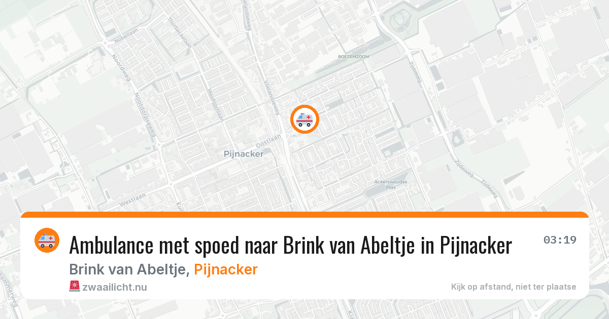 Ambulance met spoed naar Brink van Abeltje in Pijnacker — 21 jul 2026