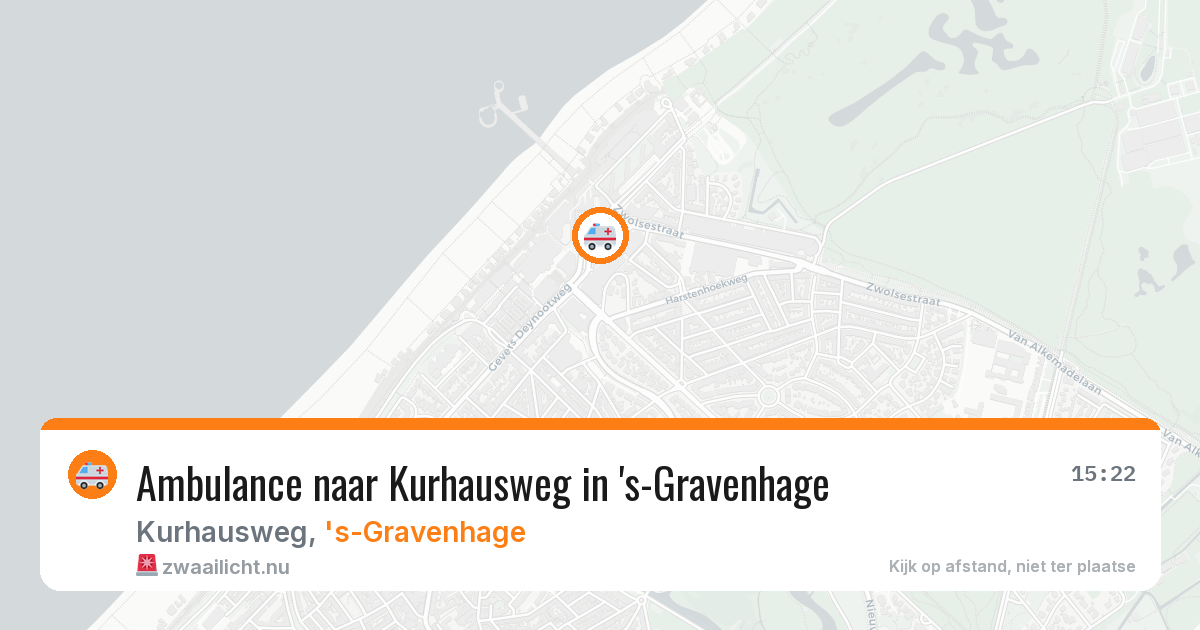 Ambulance naar Kurhausweg in 's-Gravenhage — 22 mei 2026