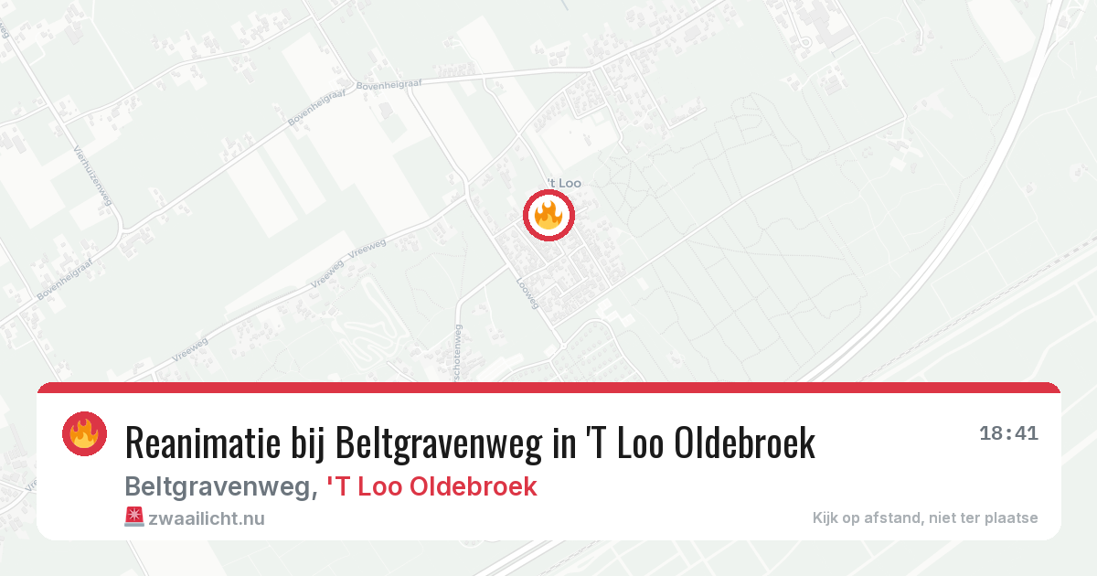Reanimatie bij Beltgravenweg in 'T Loo Oldebroek — 17 jan 2026