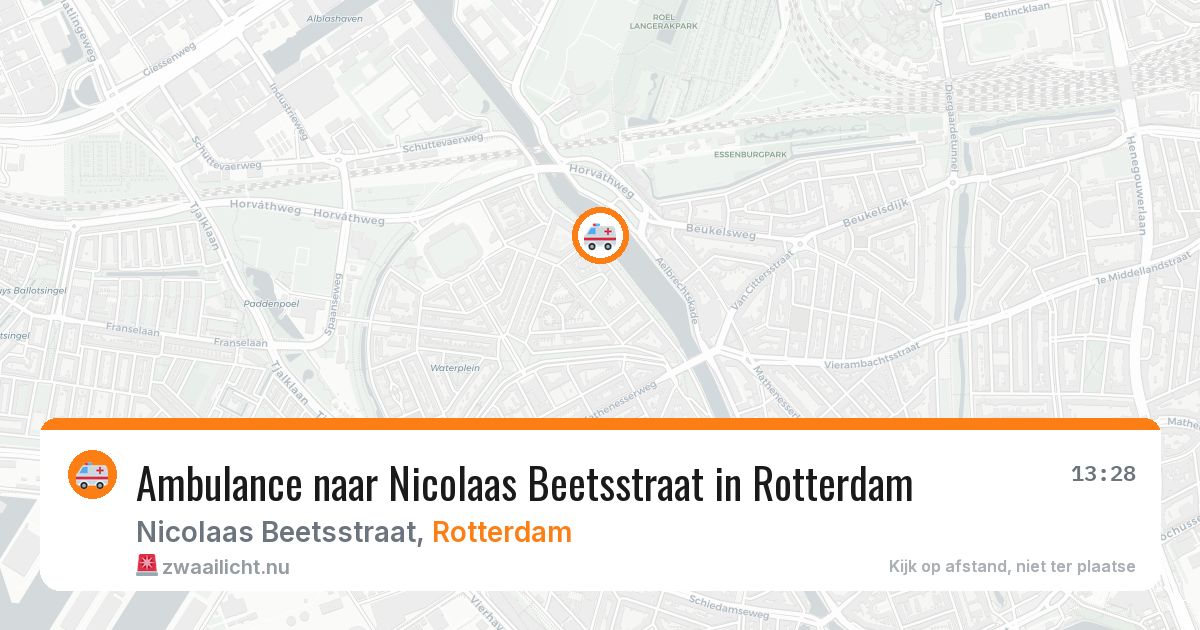 Ambulance naar Nicolaas Beetsstraat in Rotterdam — 2 mrt 2026