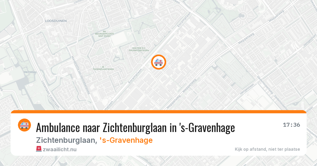 Ambulance naar Zichtenburglaan in 's-Gravenhage — 19 mrt 2026