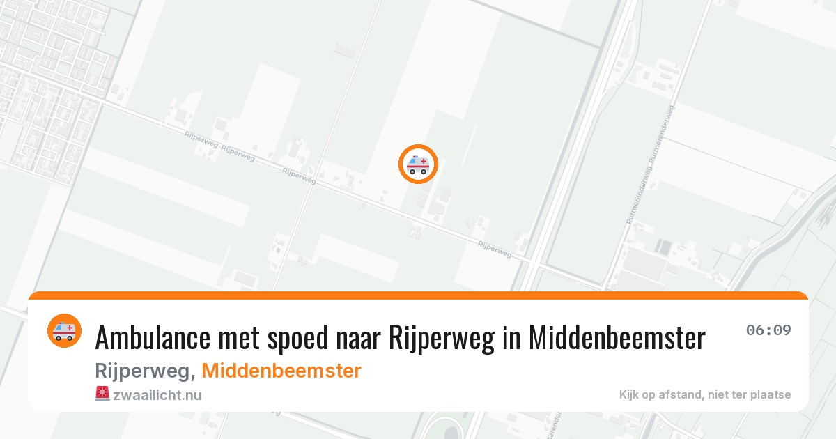 Ambulance met spoed naar Rijperweg in Middenbeemster — 18 jan 2026