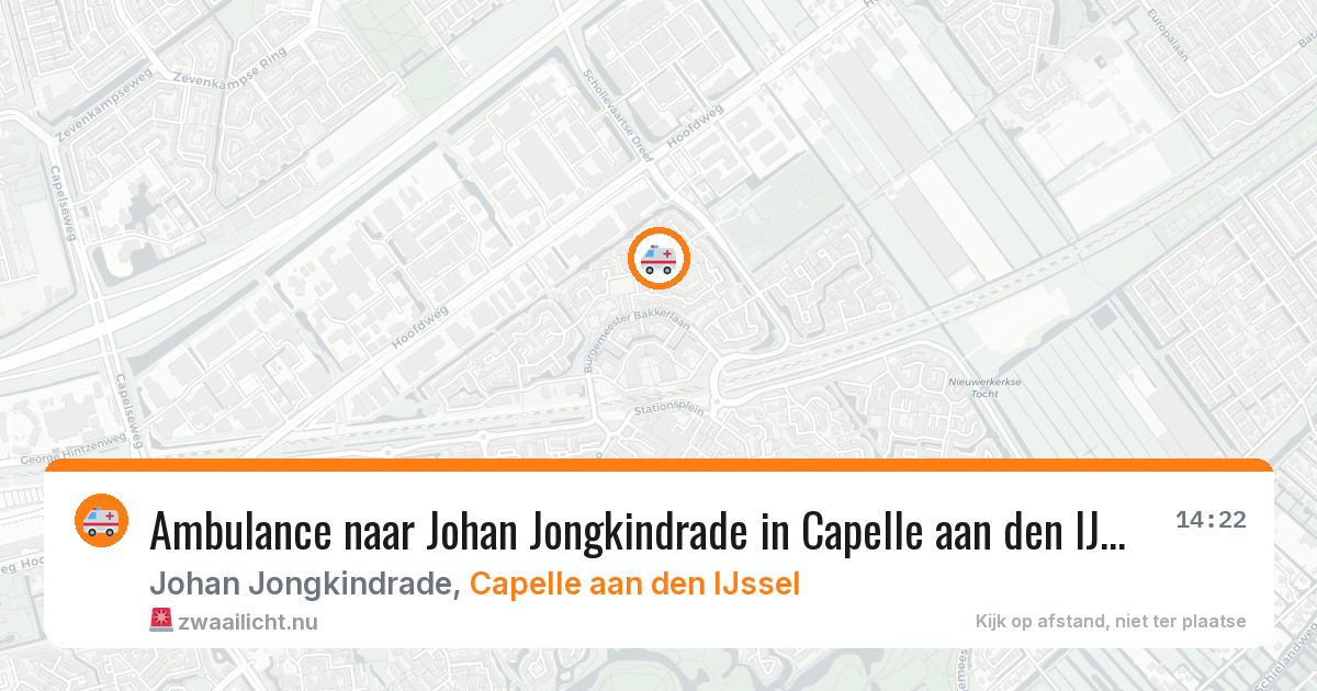 Ambulance naar Johan Jongkindrade in Capelle aan den IJssel — 19 jul 2026