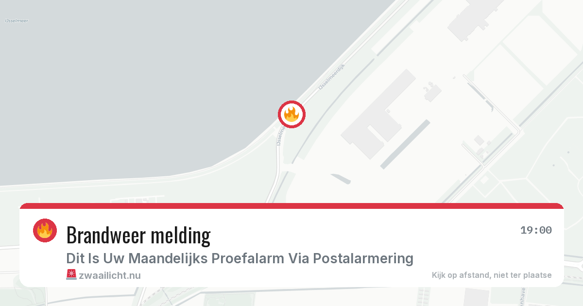 Brandweer melding — 1 jun 2026