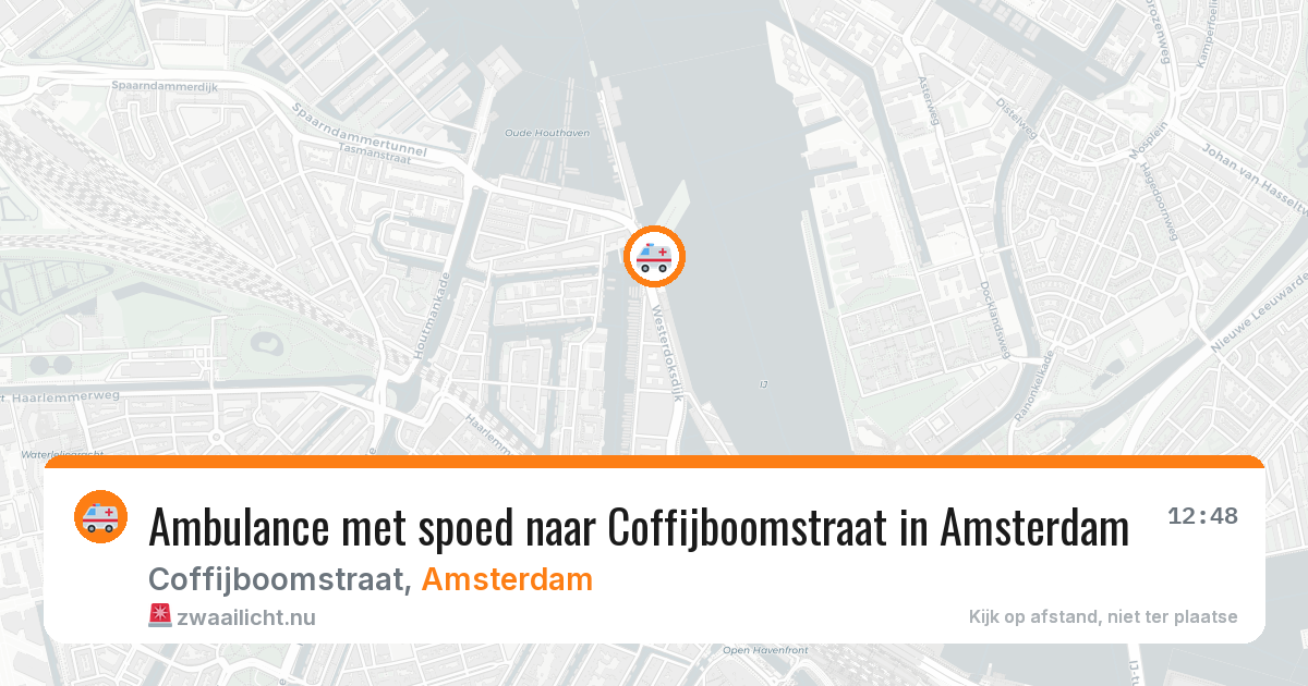 Ambulance met spoed naar Coffijboomstraat in Amsterdam — 20 mei 2026