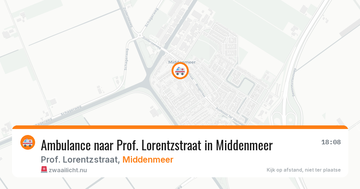 Ambulance naar Prof. Lorentzstraat in Middenmeer — 10 jul 2026