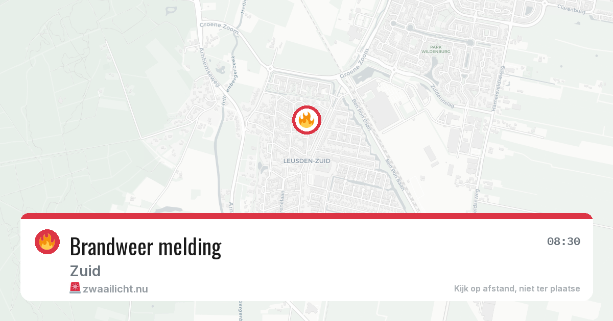 Brandweer melding — 18 mrt 2026