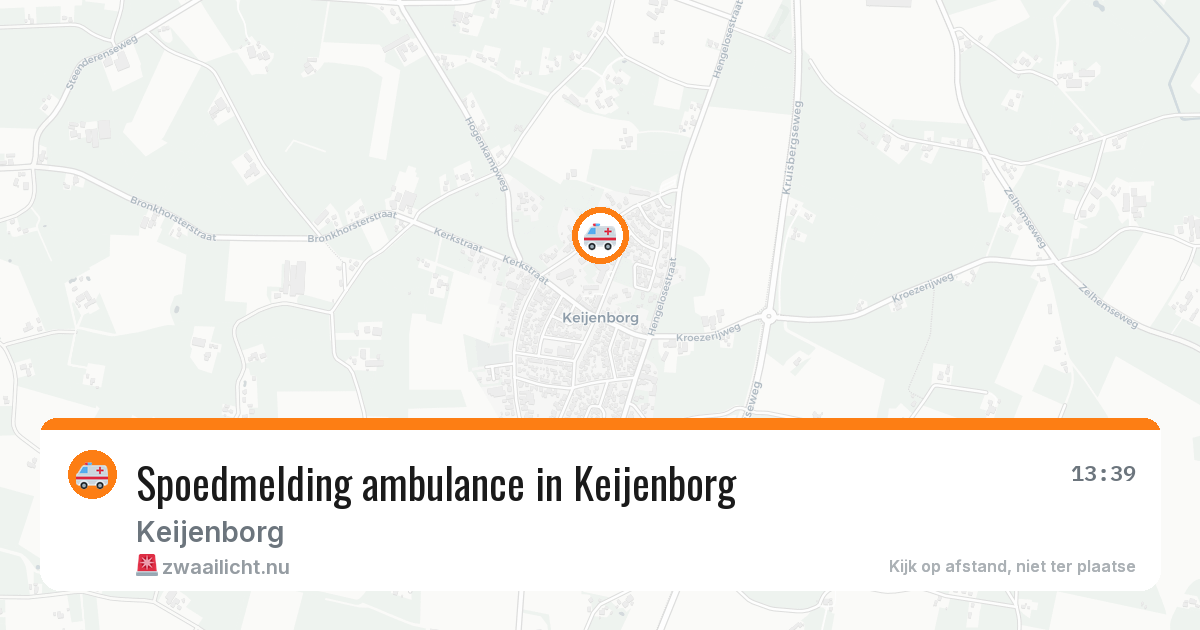 Spoedmelding ambulance in Keijenborg — 7 jul 2026