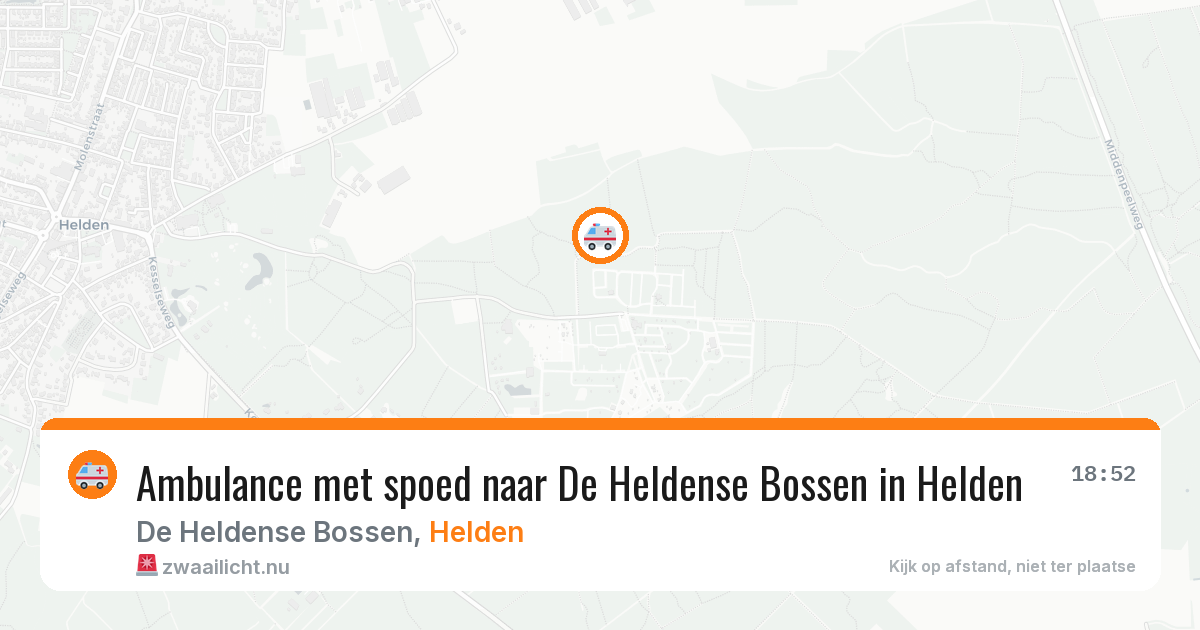 Ambulance met spoed naar De Heldense Bossen in Helden — 4 jul 2026