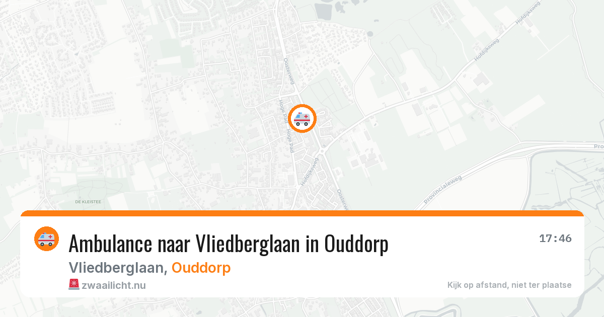Ambulance naar Vliedberglaan in Ouddorp — 21 mrt 2026