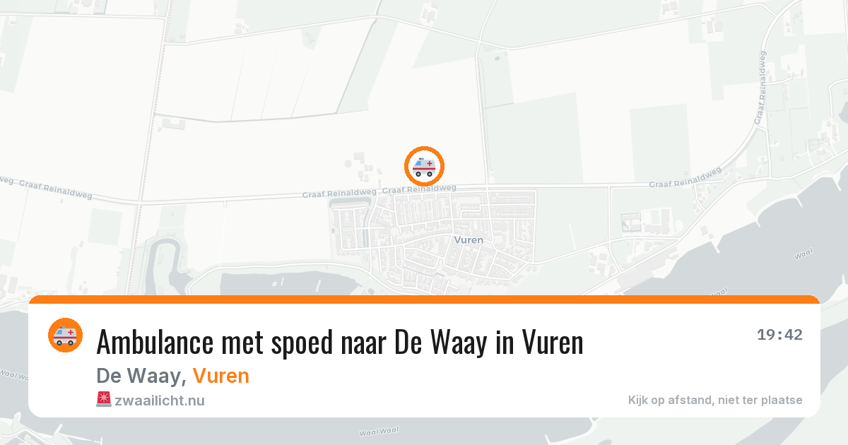 Ambulance met spoed naar De Waay in Vuren — 11 jul 2026