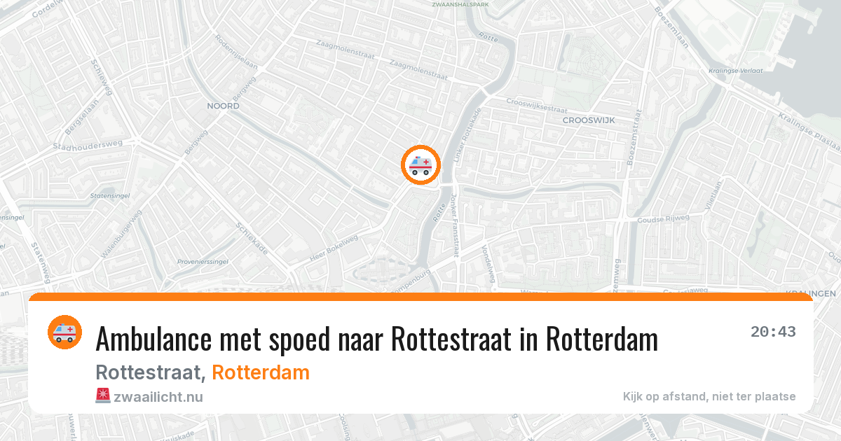 Ambulance met spoed naar Rottestraat in Rotterdam — 19 mrt 2026