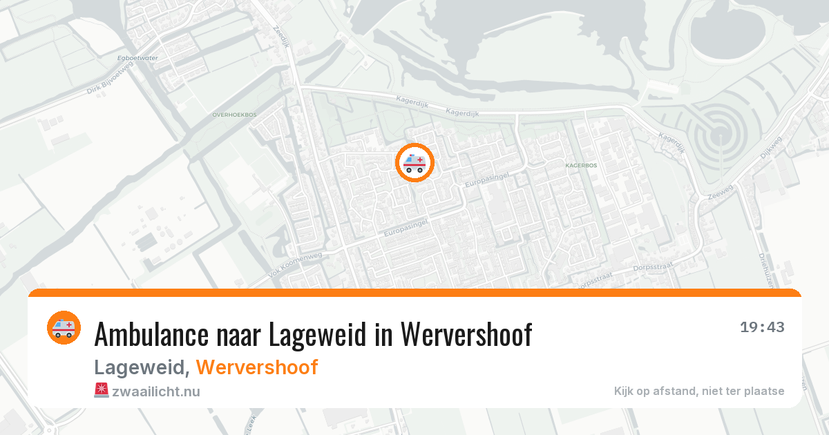 Ambulance naar Lageweid in Wervershoof — 16 jul 2026