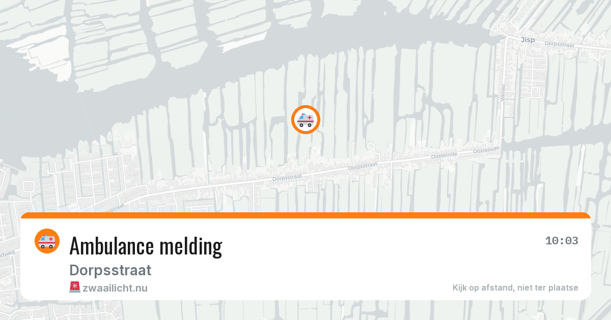 Ambulance melding — 22 jan 2026