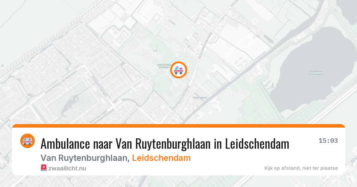 Ambulance naar Van Ruytenburghlaan in Leidschendam — 18 jul 2026