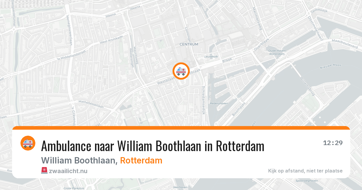 Ambulance naar William Boothlaan in Rotterdam — 16 jul 2026