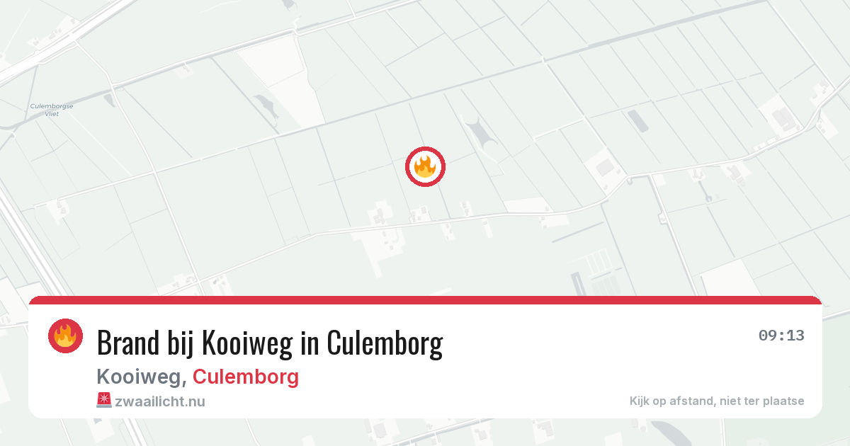 Brand bij Kooiweg in Culemborg — 21 jan 2026