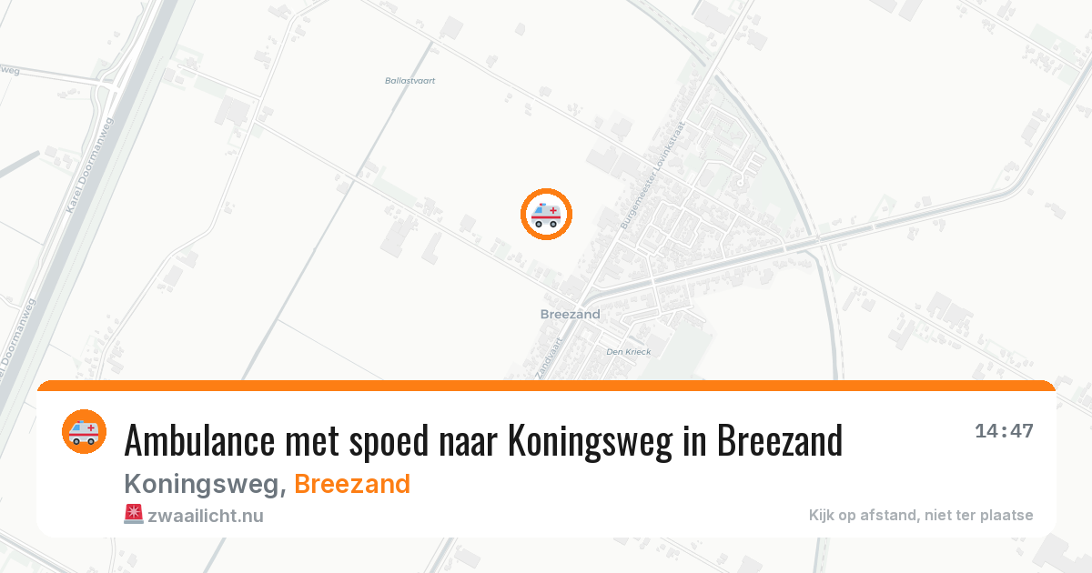 Ambulance met spoed naar Koningsweg in Breezand — 8 feb 2026