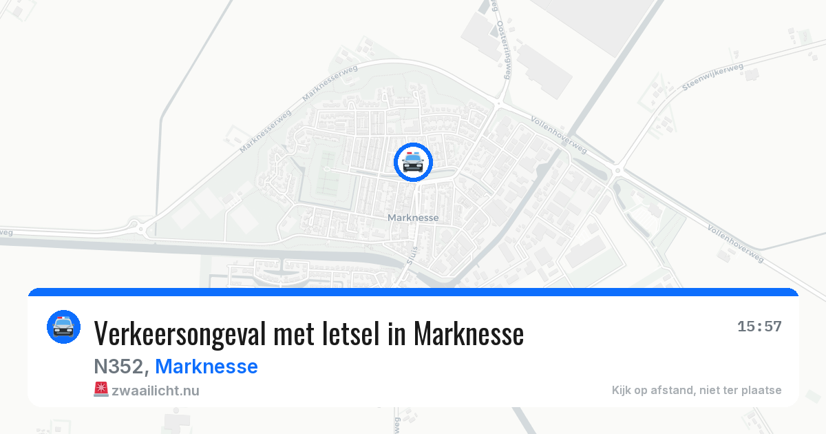 Verkeersongeval met letsel in Marknesse — 2 mei 2026