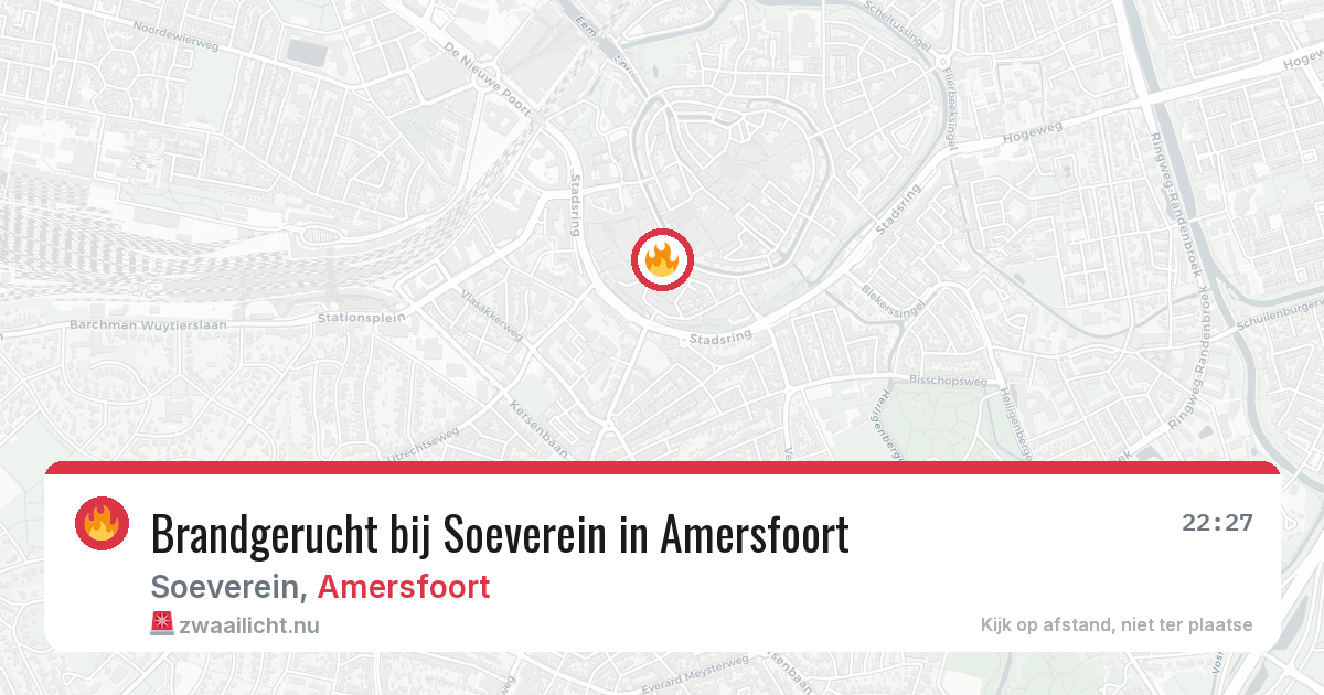 Brandgerucht bij Soeverein in Amersfoort — 2 jun 2026