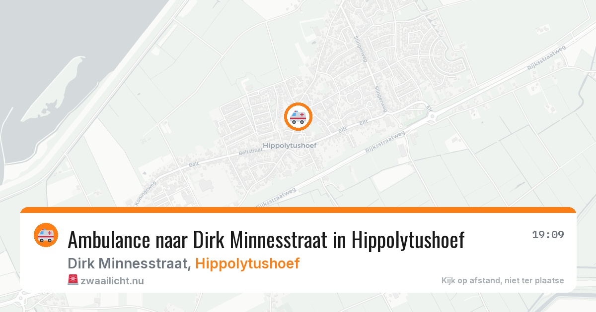 Ambulance naar Dirk Minnesstraat in Hippolytushoef — 10 jul 2026