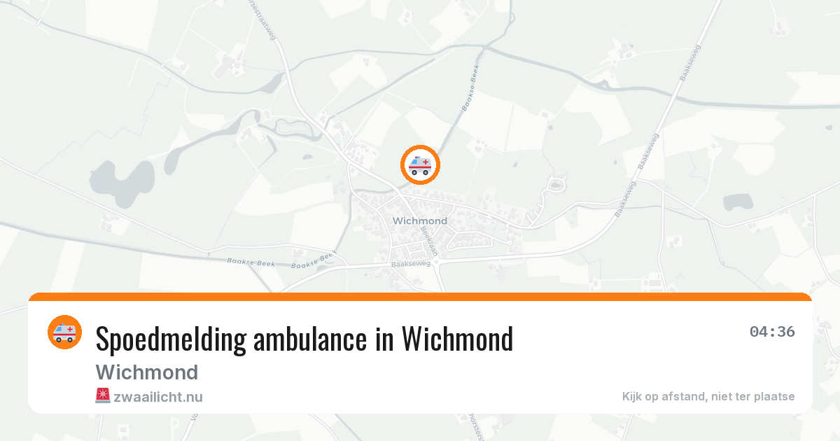 Spoedmelding ambulance in Wichmond — 4 apr 2026