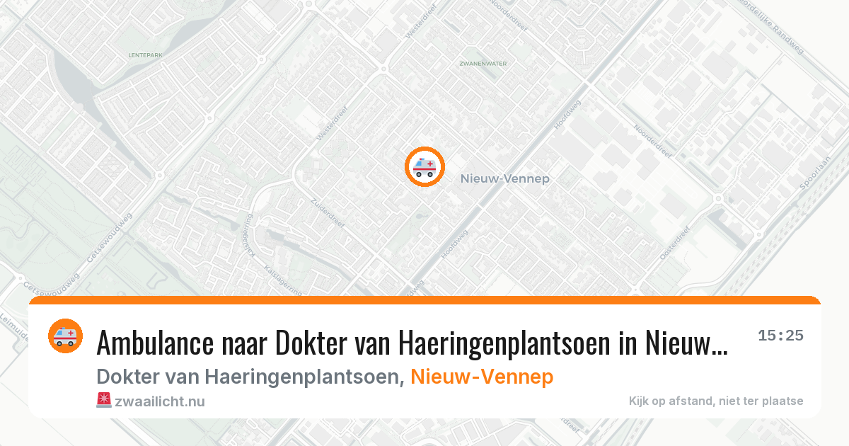 Ambulance naar Dokter van Haeringenplantsoen in Nieuw-Vennep — 21 jul 2026