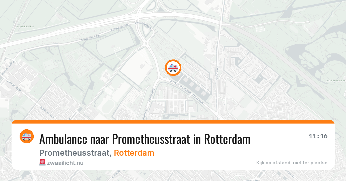 Ambulance naar Prometheusstraat in Rotterdam — 21 mei 2026