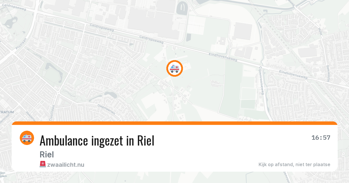 Ambulance ingezet in Riel — 22 mrt 2026