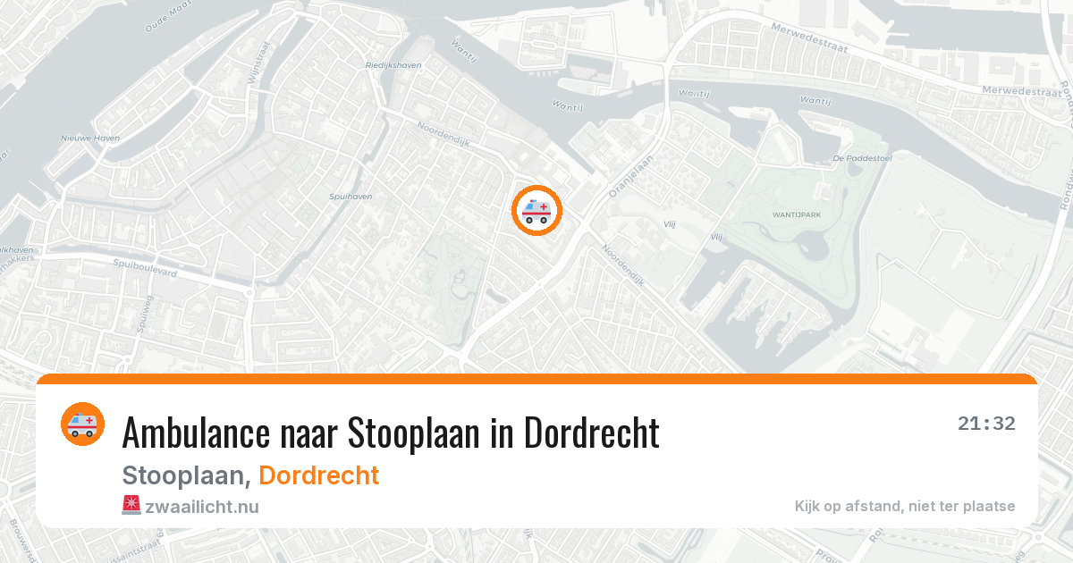 Ambulance naar Stooplaan in Dordrecht — 29 mrt 2026
