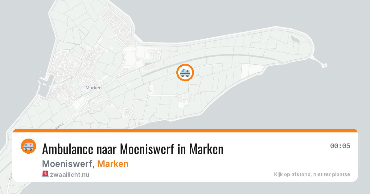 Ambulance naar Moeniswerf in Marken — 28 jun 2026