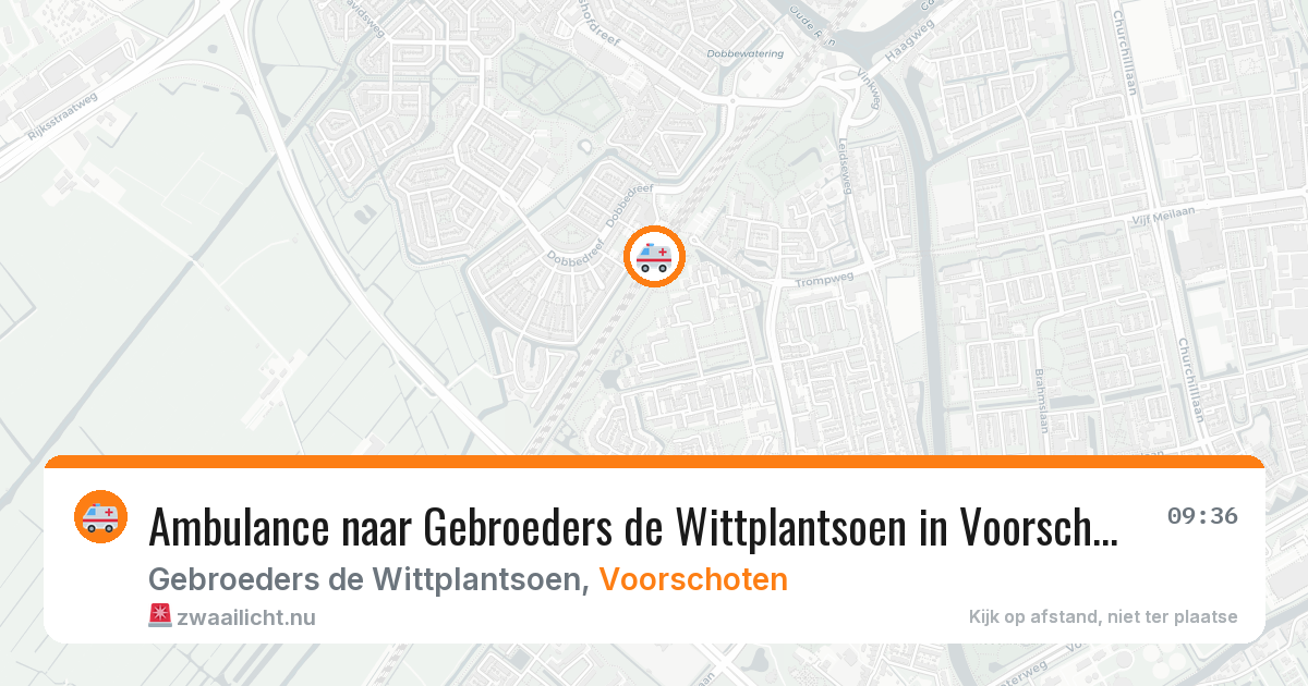 Ambulance naar Gebroeders de Wittplantsoen in Voorschoten — 21 jul 2026
