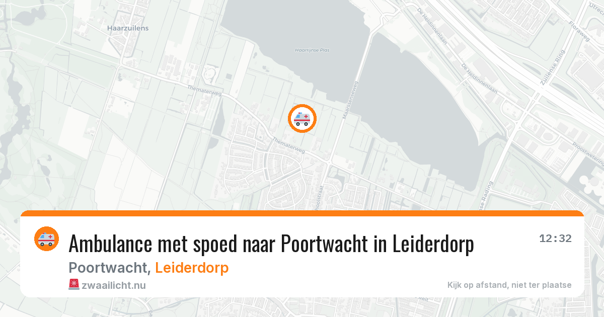 Ambulance met spoed naar Poortwacht in Leiderdorp — 28 jan 2026