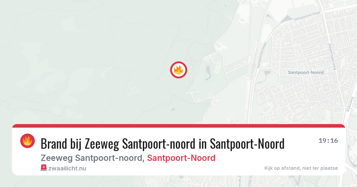 Brand bij Zeeweg Santpoort-noord in Santpoort-Noord — 15 jul 2026
