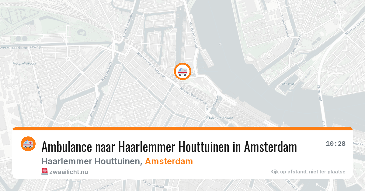 Ambulance naar Haarlemmer Houttuinen in Amsterdam — 20 mrt 2026
