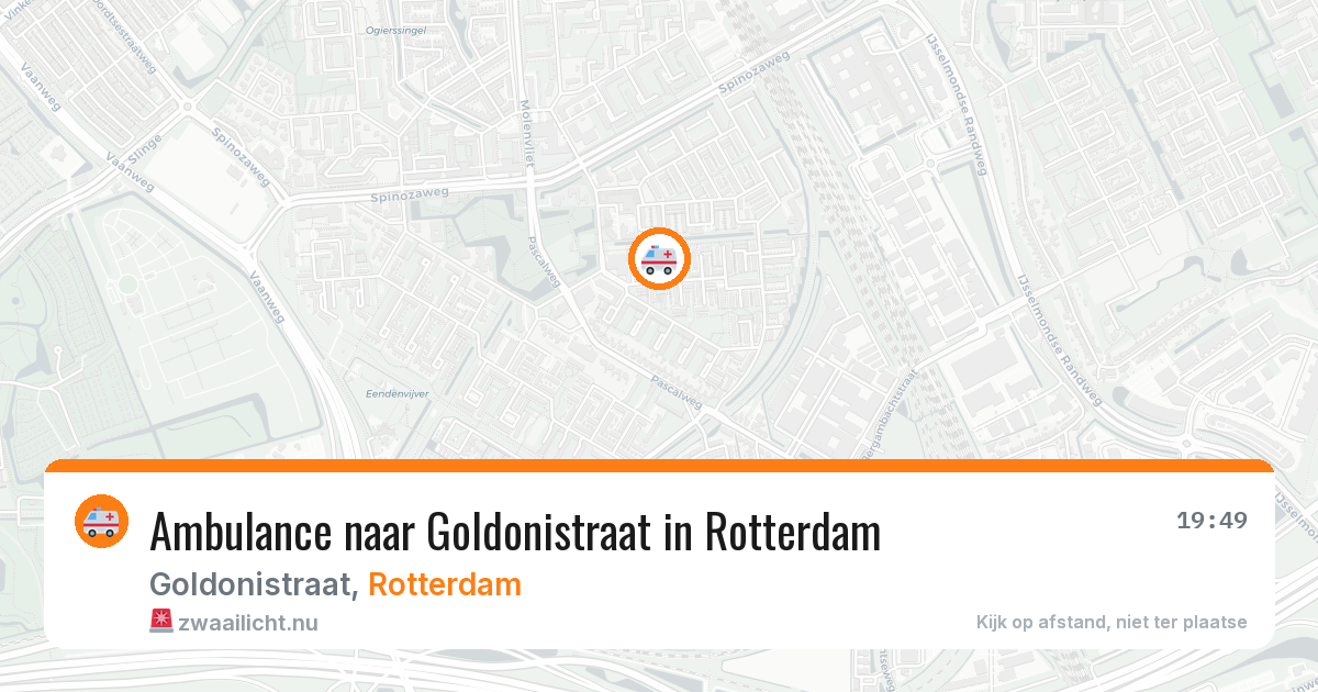 Ambulance naar Goldonistraat in Rotterdam — 24 jul 2026