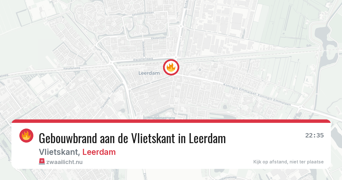 Gebouwbrand aan de Vlietskant in Leerdam — 5 mei 2026