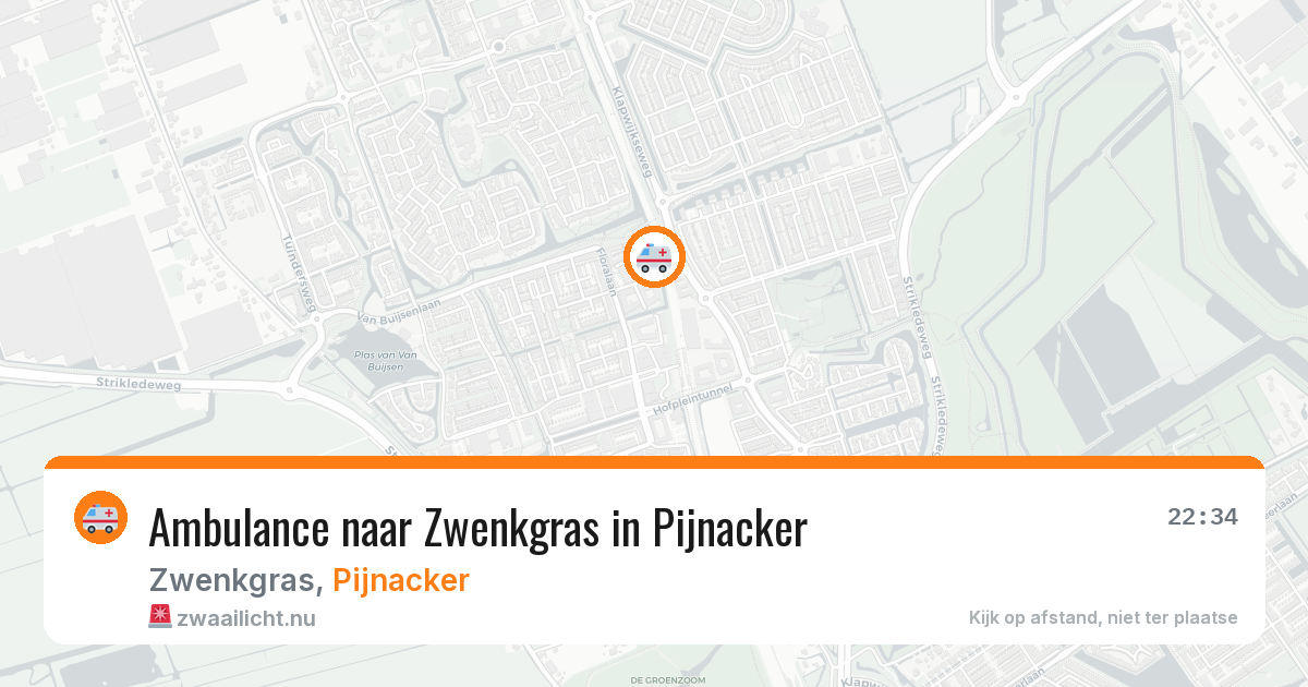Ambulance naar Zwenkgras in Pijnacker — 17 jul 2026