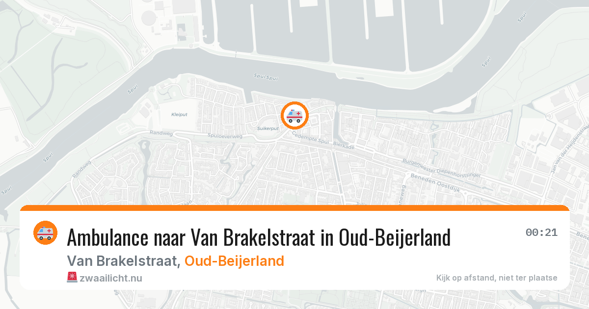 Ambulance naar Van Brakelstraat in Oud-Beijerland — 7 apr 2026
