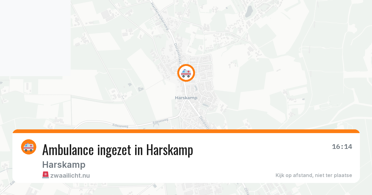 Ambulance ingezet in Harskamp — 28 mei 2026