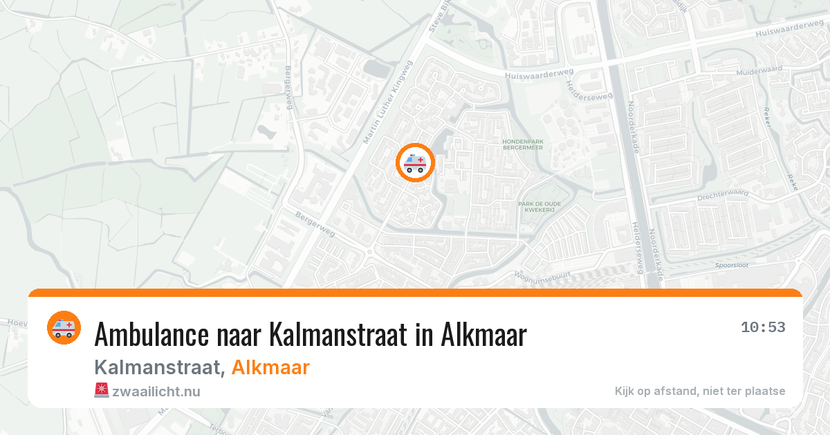 Ambulance naar Kalmanstraat in Alkmaar — 19 jul 2026
