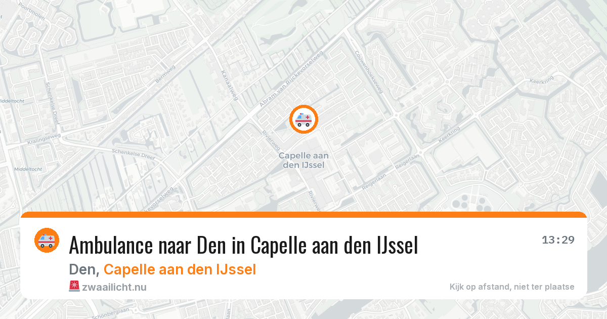 Ambulance naar Den in Capelle aan den IJssel — 17 jul 2026