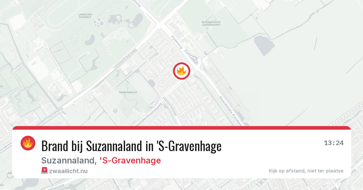 Brand bij Suzannaland in 'S-Gravenhage — 22 jul 2026